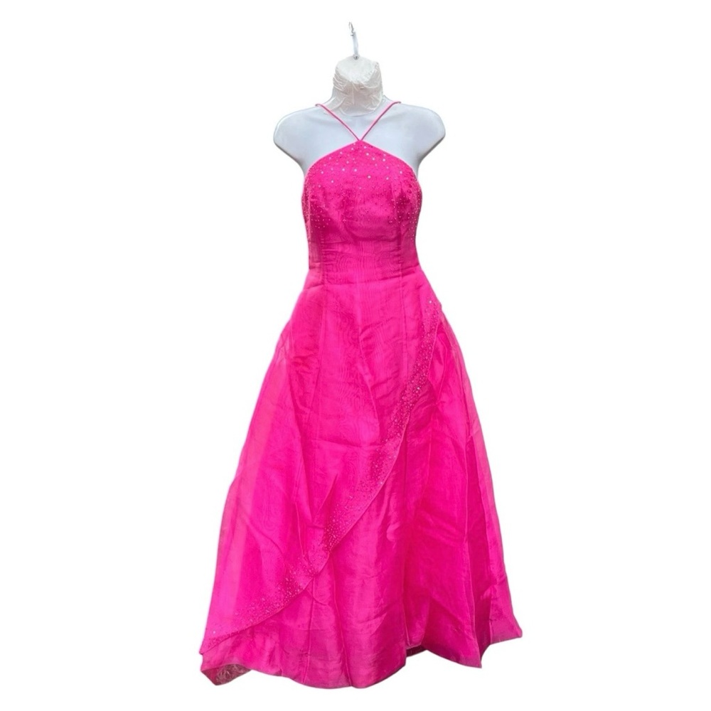 Vintage Y2K Morgan and co halter top gown